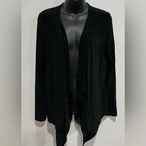 Chico's Black Classic Easy Drape Cardigan Sweater